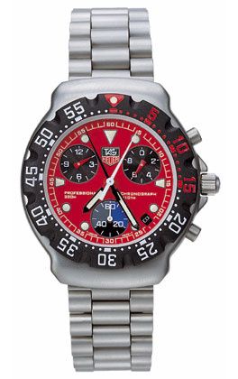 TAG Heuer Formula 1 Chronograph Quartz Stainless Steel / Red / Bracelet